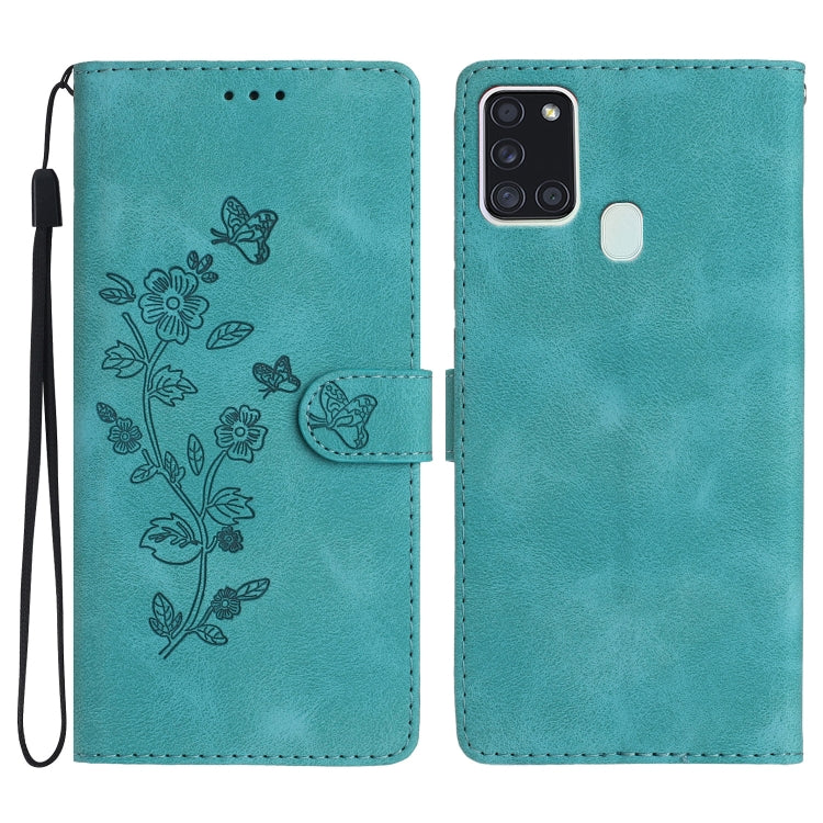 Flower Butterfly Embossing Pattern Leather Phone Case