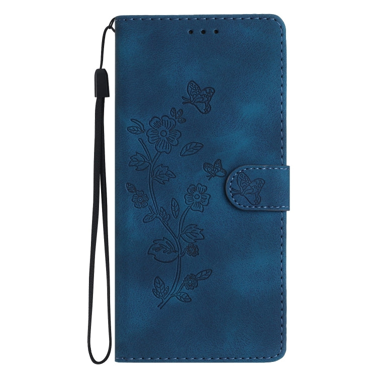 Flower Butterfly Embossing Pattern Leather Phone Case, For Samsung Galaxy A23 5G, For Samsung Galaxy A05, For Samsung Galaxy A04 Core, For Samsung Galaxy S24+ 5G
