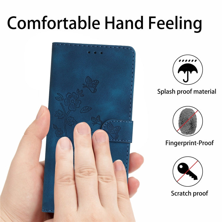 Flower Butterfly Embossing Pattern Leather Phone Case, For Samsung Galaxy A23 5G, For Samsung Galaxy A05, For Samsung Galaxy A04 Core, For Samsung Galaxy S24+ 5G