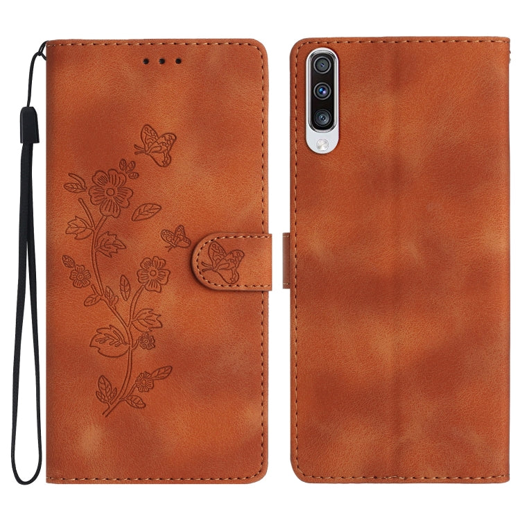 Flower Butterfly Embossing Pattern Leather Phone Case
