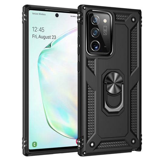 Samsung Galaxy Note 20+ 5G shockproof TPU and PC protective case with 360-degree rotating holder