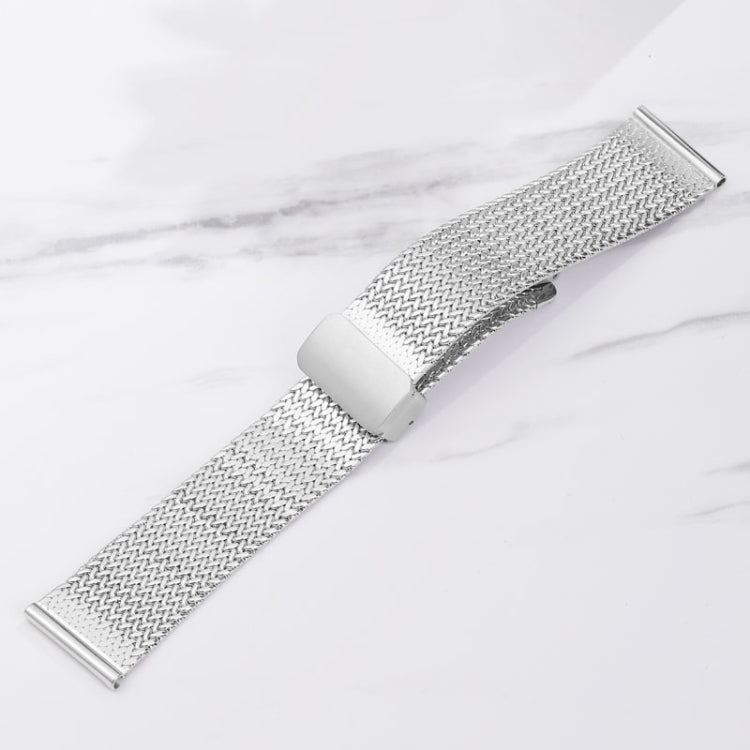 Magnetic Buckle Herringbone Mesh Metal Watch Band, For Apple Watch Series 9 45mm, For Apple Watch SE 2022 40mm, For Apple Watch Series 9 41mm, For Apple Watch SE 2022 44mm