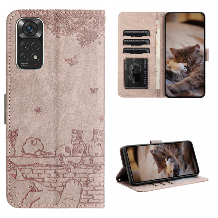 Cat Embossing Pattern Leather Phone Case with Lanyard, For Xiaomi Redmi Note 12 5G India / POCO X5, For Xiaomi Redmi 12C / 11A, For Xiaomi Redmi Note 11 Pro 4G/5G Global, For Xiaomi Redmi Note 11 Global