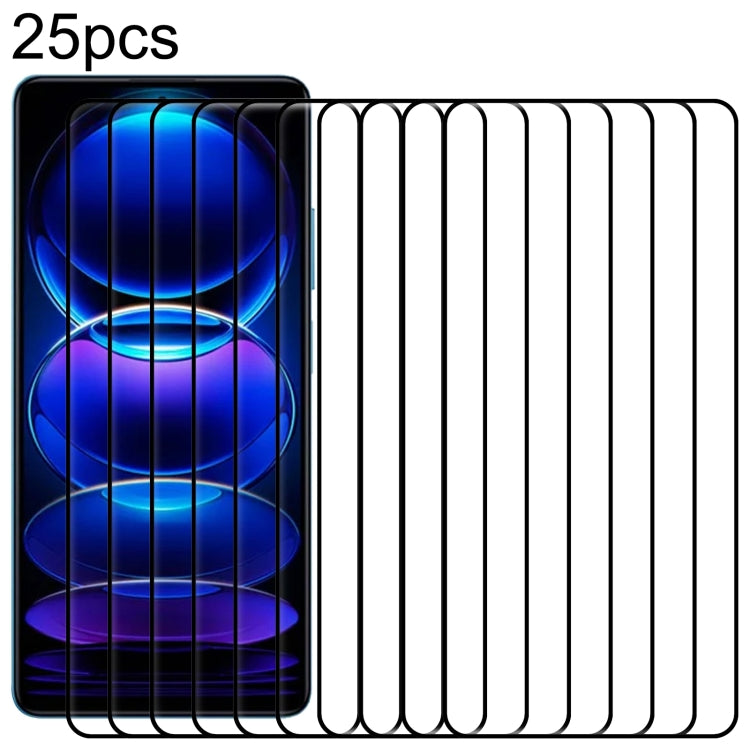 25pcs 9H HD 3D Curved Edge Tempered Glass Film