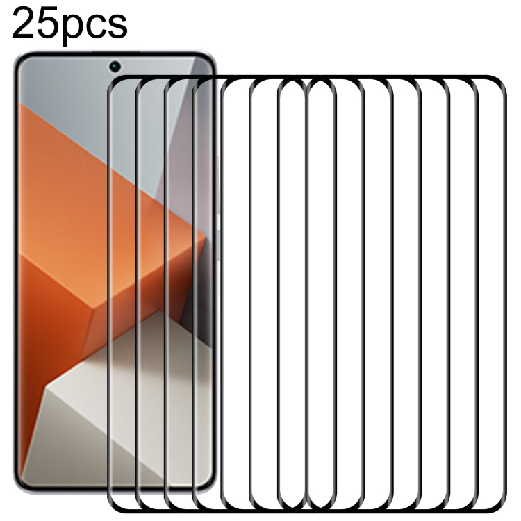 25pcs 9H HD 3D Curved Edge Tempered Glass Film