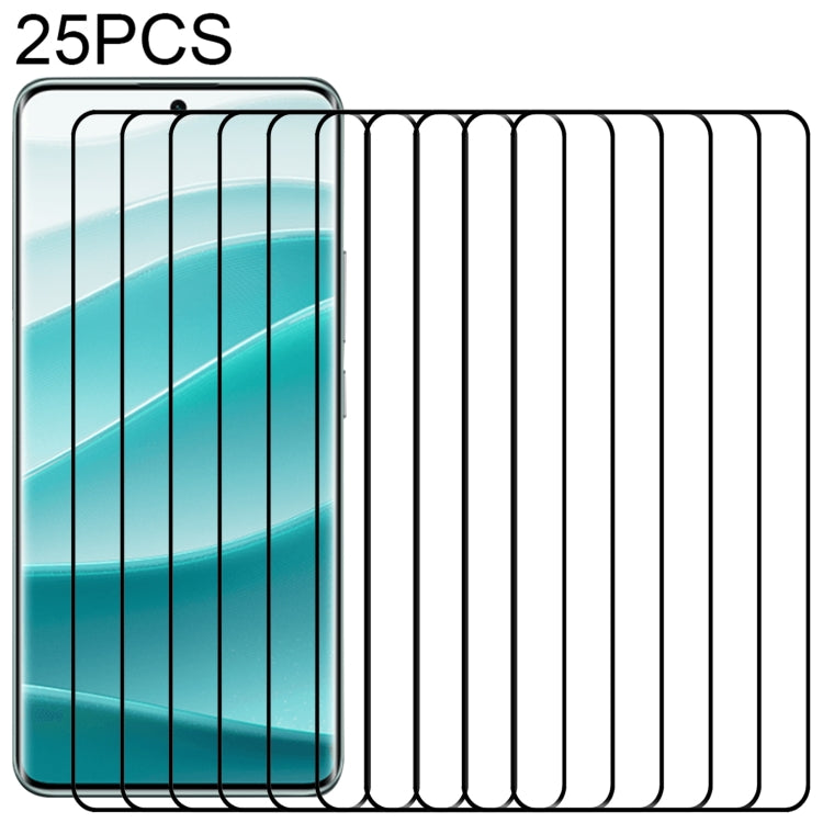 25pcs 9H HD 3D Curved Edge Tempered Glass Film