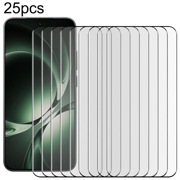 25pcs 9H HD 3D Curved Edge Tempered Glass Film