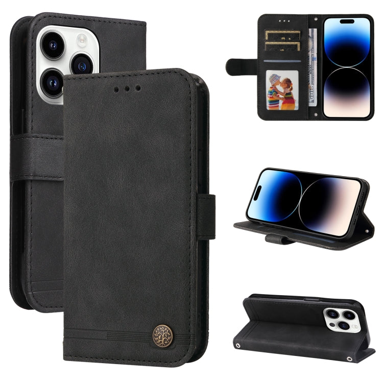 Skin Feel Life Tree Leather Phone Case, For iPhone 16, For iPhone 15 Pro Max, For iPhone 15 Pro, For iPhone 15 Plus