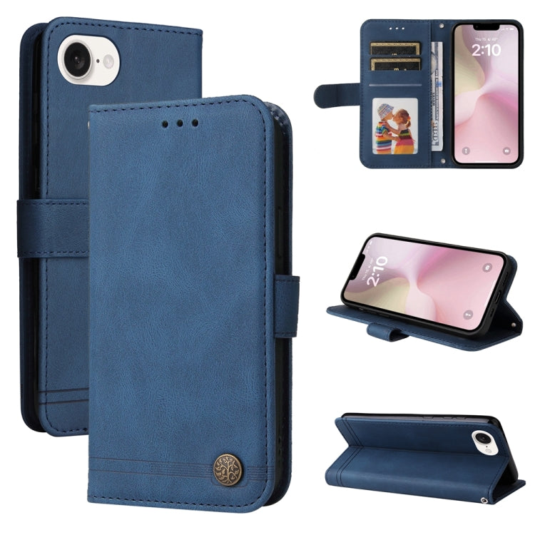 Skin Feel Life Tree Leather Phone Case, For iPhone 16 Pro Max, For iPhone 16 Pro, For iPhone 16 Plus, For iPhone 16