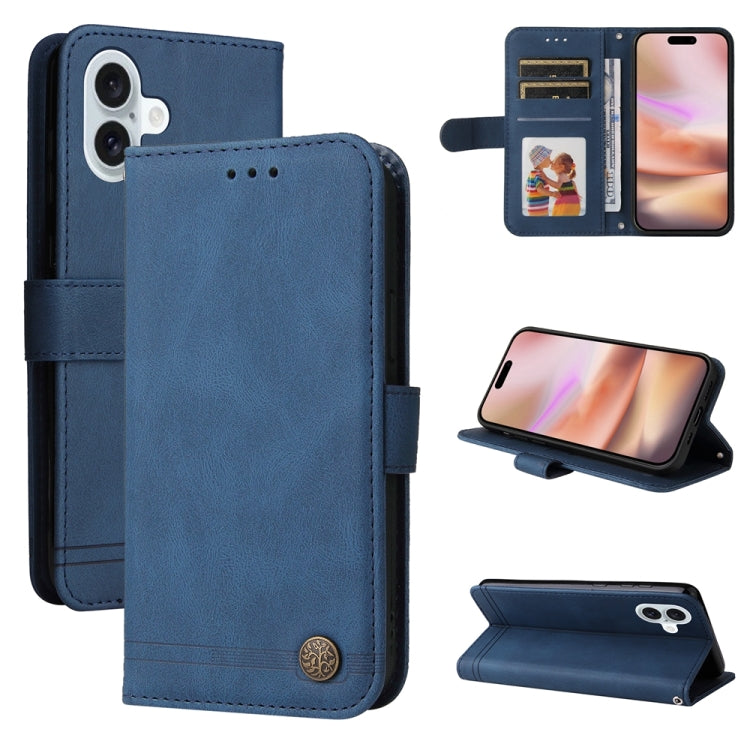 Skin Feel Life Tree Leather Phone Case, For iPhone 16e, For iPhone 15 Pro Max, For iPhone 15 Pro, For iPhone 15 Plus