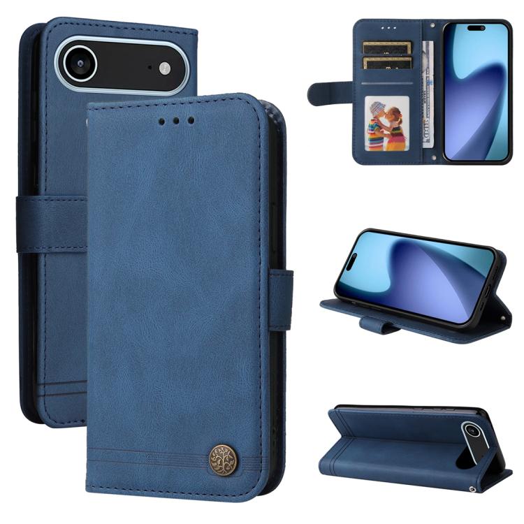 Skin Feel Life Tree Leather Phone Case, For iPhone 16 Pro Max, For iPhone 16 Pro, For iPhone 16 Plus, For iPhone 16