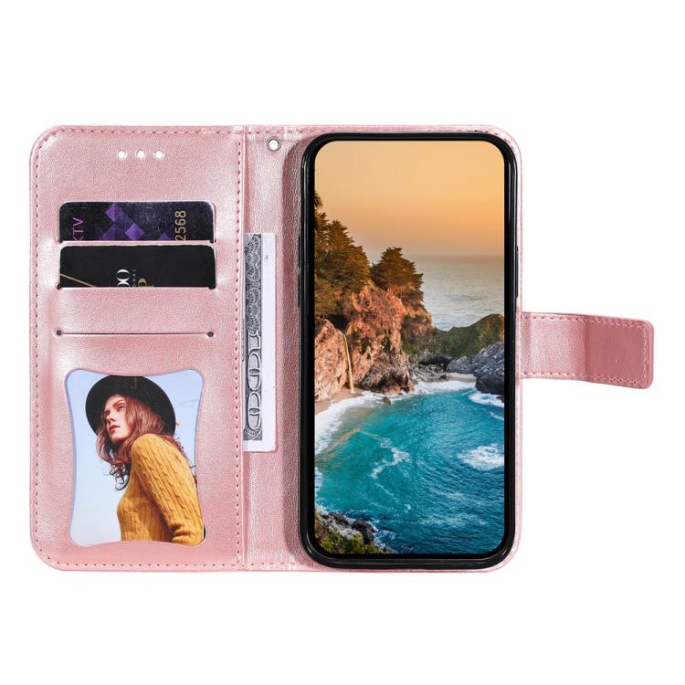 Seven-petal Flowers Embossing Leather Phone Case, For iPhone 16 Pro Max, For iPhone 16 Pro, For iPhone 16 Plus, For iPhone 16