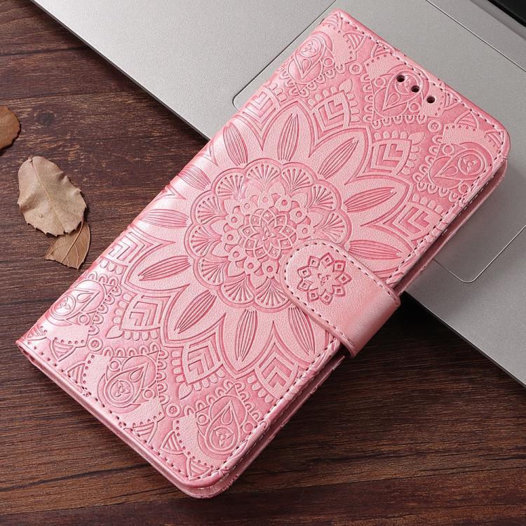 Embossed Sunflower Leather Phone Case, For iPhone 16e, For iPhone 15 Pro Max, For iPhone 15 Pro, For iPhone 15 Plus