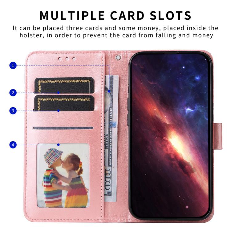 Embossed Sunflower Leather Phone Case, For iPhone 16e, For iPhone 15 Pro Max, For iPhone 15 Pro, For iPhone 15 Plus