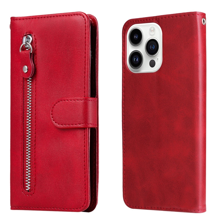 Fashion Calf Texture Zipper Leather Phone Case, For iPhone 16, For iPhone 15 Pro Max, For iPhone 15 Pro, For iPhone 15 Plus