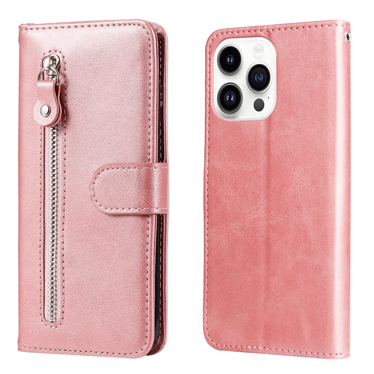 Fashion Calf Texture Zipper Leather Phone Case, For iPhone 16, For iPhone 15 Pro Max, For iPhone 15 Pro, For iPhone 15 Plus
