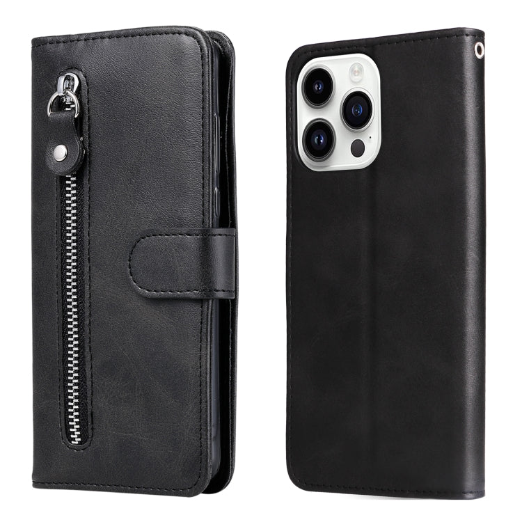 Fashion Calf Texture Zipper Leather Phone Case, For iPhone 16, For iPhone 15 Pro Max, For iPhone 15 Pro, For iPhone 15 Plus