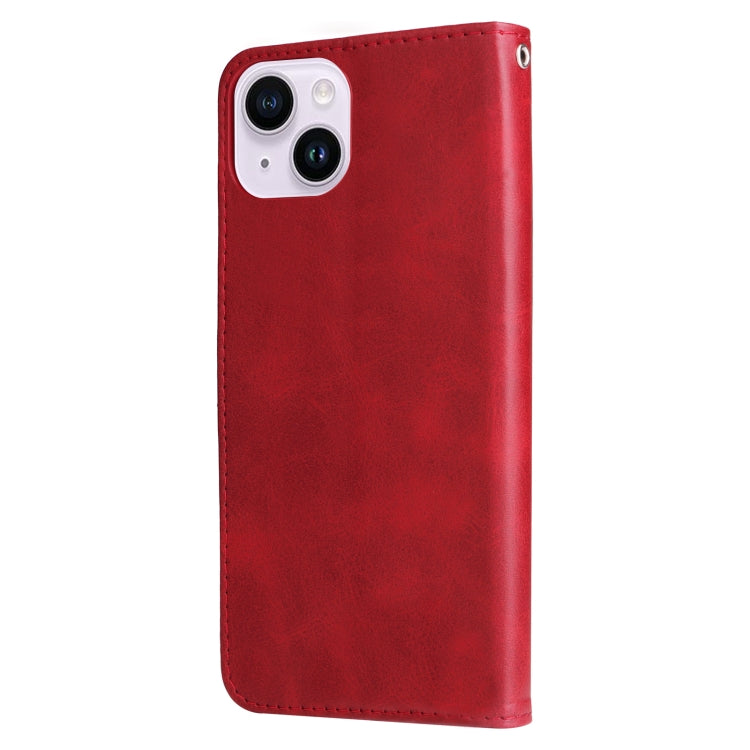 Fashion Calf Texture Zipper Leather Phone Case, For iPhone 15