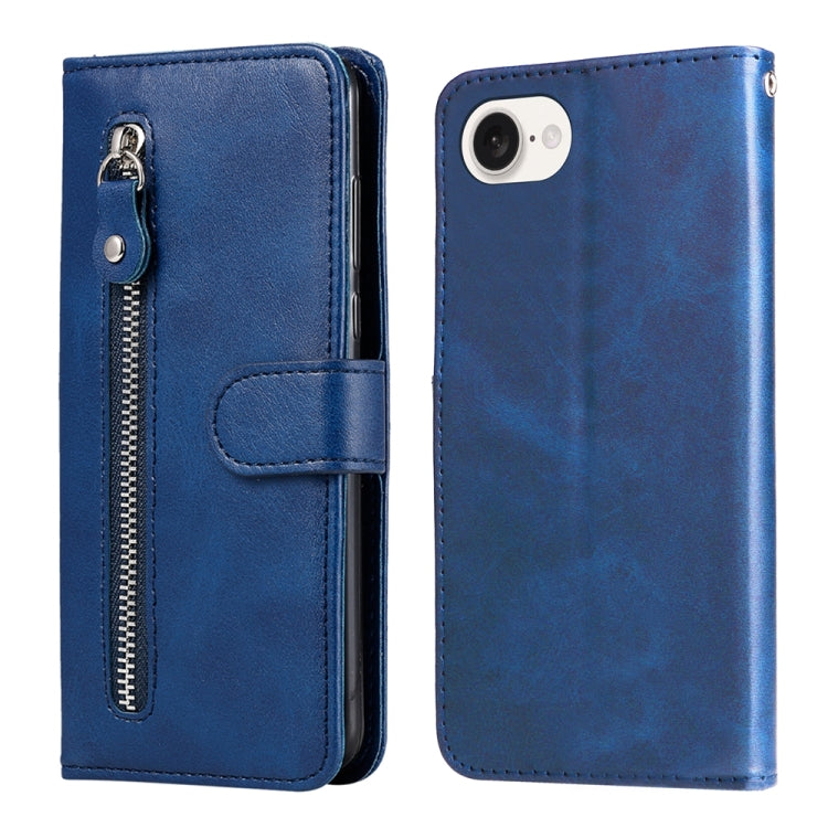 Fashion Calf Texture Zipper Leather Phone Case, For iPhone 16e, For iPhone 15 Pro Max, For iPhone 15 Pro, For iPhone 15 Plus