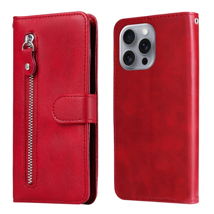 Fashion Calf Texture Zipper Leather Phone Case, For iPhone 16e, For iPhone 15 Pro Max, For iPhone 15 Pro, For iPhone 15 Plus