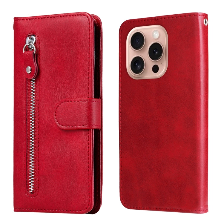 Fashion Calf Texture Zipper Leather Phone Case, For iPhone 16e, For iPhone 15 Pro Max, For iPhone 15 Pro, For iPhone 15 Plus