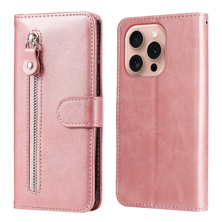 Fashion Calf Texture Zipper Leather Phone Case, For iPhone 16e, For iPhone 15 Pro Max, For iPhone 15 Pro, For iPhone 15 Plus