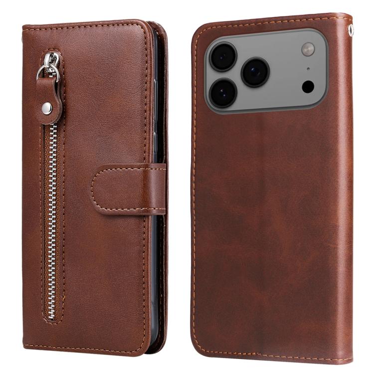 Fashion Calf Texture Zipper Leather Phone Case, For iPhone 16 Pro Max, For iPhone 16 Pro, For iPhone 16 Plus, For iPhone 16