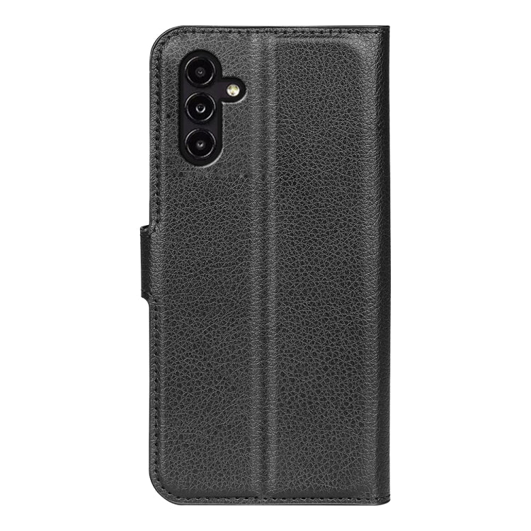 Litchi Texture Horizontal Flip Phone Case with Holder, For Samsung Galaxy A14 5G