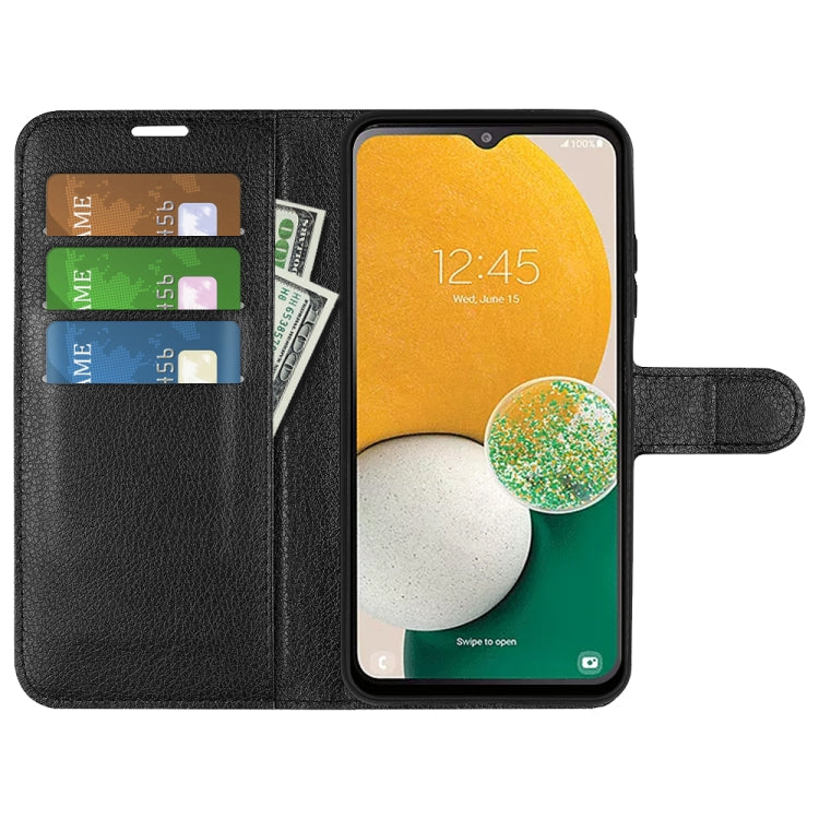 Litchi Texture Horizontal Flip Phone Case with Holder, For Samsung Galaxy A14 5G