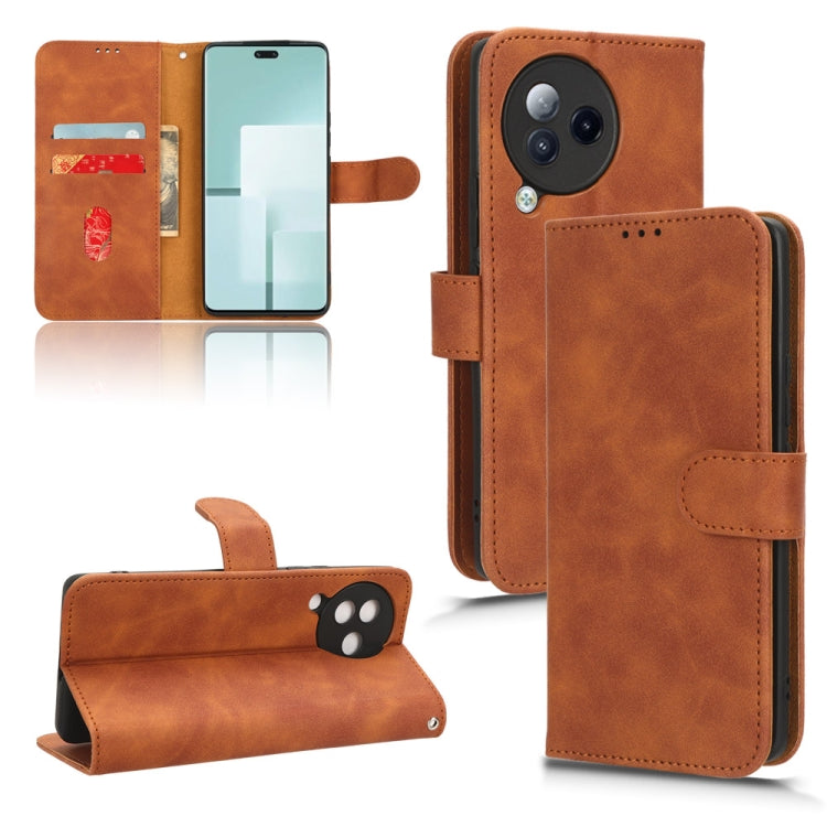 Skin Feel Magnetic Flip Leather Phone Case