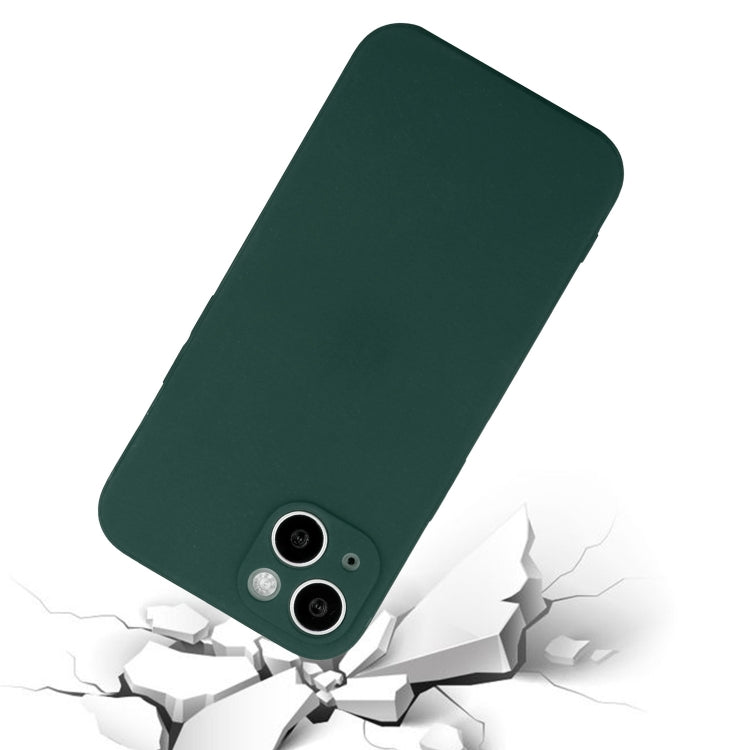 Straight Edge Solid Color TPU Shockproof Phone Case, For iPhone 15 Plus, For iPhone 15