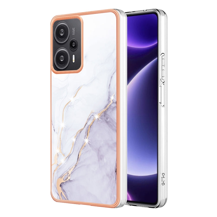 Electroplating Marble Dual-side IMD Phone Case, For Xiaomi Redmi Note 13 Pro+ 5G, For Xiaomi Redmi Note 13 Pro 5G Global, For Xiaomi 13T/13T Pro, For Xiaomi Poco F5 5G/Redmi Note 12 Turbo