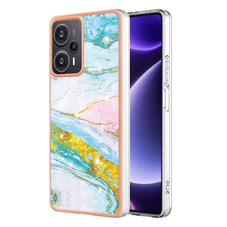 Electroplating Marble Dual-side IMD Phone Case, For Xiaomi Redmi Note 13 Pro+ 5G, For Xiaomi Redmi Note 13 Pro 5G Global, For Xiaomi 13T/13T Pro, For Xiaomi Poco F5 5G/Redmi Note 12 Turbo