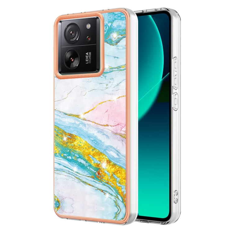 Electroplating Marble Dual-side IMD Phone Case, For Xiaomi Redmi Note 13 Pro+ 5G, For Xiaomi Redmi Note 13 Pro 5G Global, For Xiaomi 13T/13T Pro, For Xiaomi Poco F5 5G/Redmi Note 12 Turbo