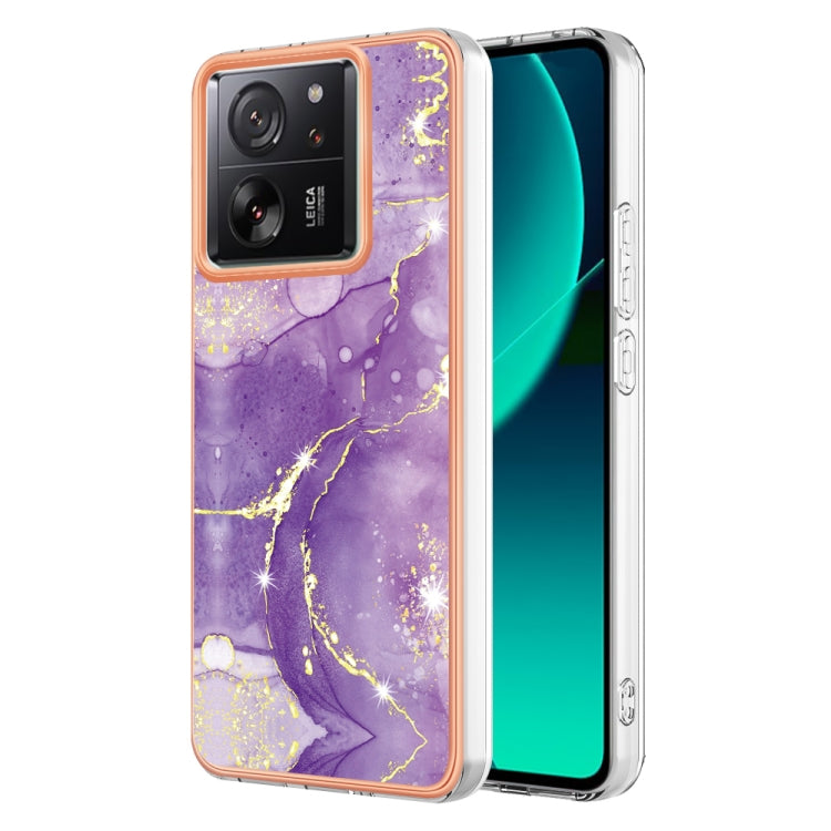 Electroplating Marble Dual-side IMD Phone Case, For Xiaomi Redmi Note 13 Pro+ 5G, For Xiaomi Redmi Note 13 Pro 5G Global, For Xiaomi 13T/13T Pro, For Xiaomi Poco F5 5G/Redmi Note 12 Turbo