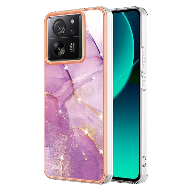 Electroplating Marble Dual-side IMD Phone Case, For Xiaomi Redmi Note 13 Pro+ 5G, For Xiaomi Redmi Note 13 Pro 5G Global, For Xiaomi 13T/13T Pro, For Xiaomi Poco F5 5G/Redmi Note 12 Turbo