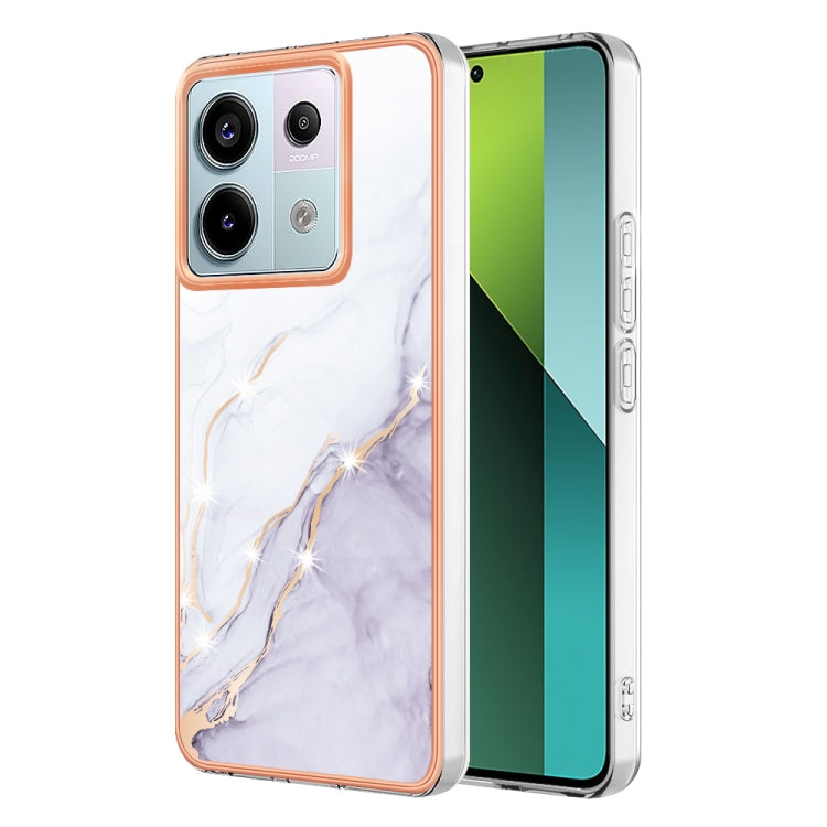 Electroplating Marble Dual-side IMD Phone Case, For Xiaomi Redmi Note 13 Pro+ 5G, For Xiaomi Redmi Note 13 Pro 5G Global, For Xiaomi 13T/13T Pro, For Xiaomi Poco F5 5G/Redmi Note 12 Turbo