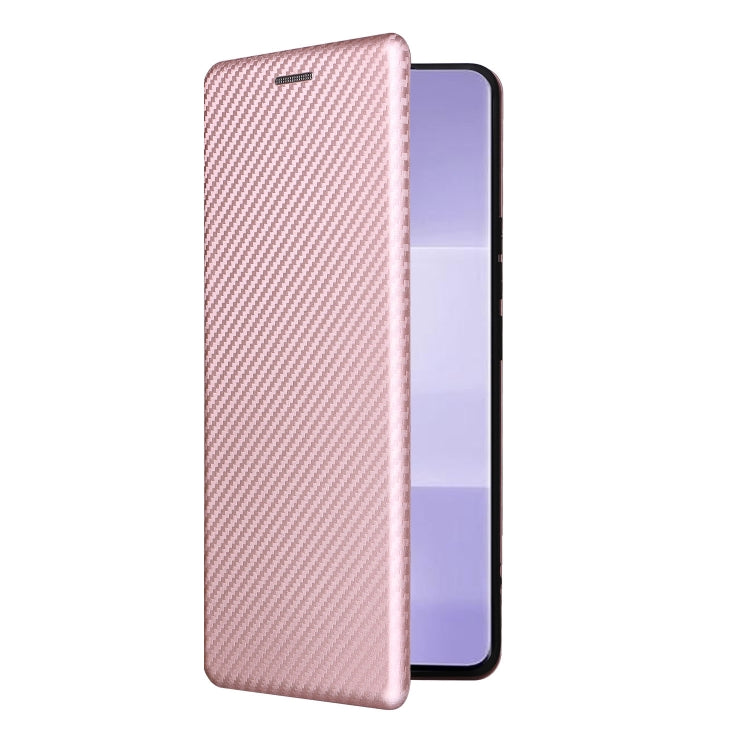 Carbon Fiber Texture Flip Leather Phone Case, For Xiaomi Civi 3 5G