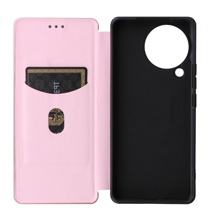 Carbon Fiber Texture Flip Leather Phone Case, For Xiaomi Civi 3 5G