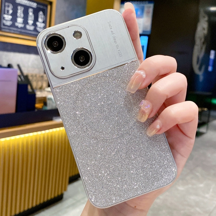 Magsafe Magnetic Metallic Glitter Powder Shockproof Phone Case, For iPhone 14 Plus, For iPhone 14, For iPhone 14 Pro, For iPhone 14 Pro Max