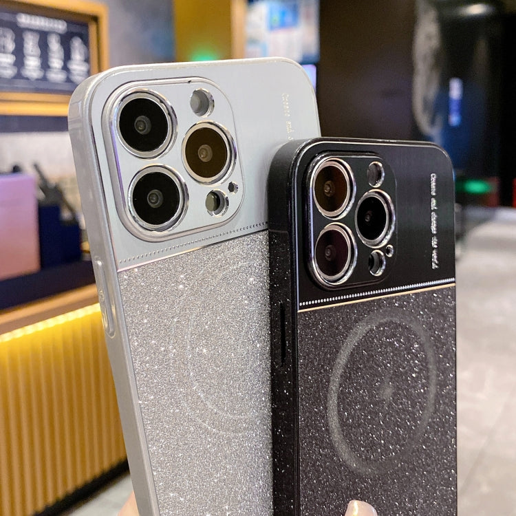 Magsafe Magnetic Metallic Glitter Powder Shockproof Phone Case, For iPhone 12 Pro Max, For iPhone 12 Pro