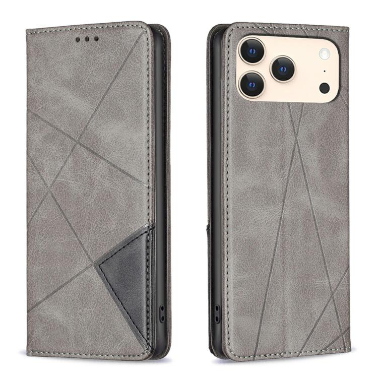 Rhombus Texture Magnetic Leather Phone Case, For iPhone 17 Pro Max, For iPhone 17 Pro, For iPhone 17, For iPhone 17 Air
