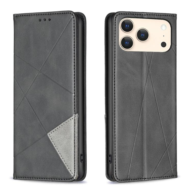 Rhombus Texture Magnetic Leather Phone Case, For iPhone 17 Pro Max, For iPhone 17 Pro, For iPhone 17, For iPhone 17 Air