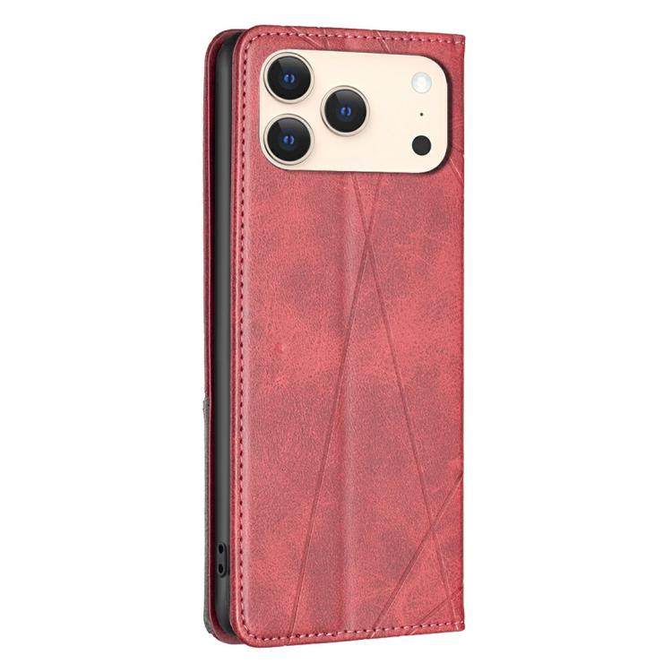 Rhombus Texture Magnetic Leather Phone Case, For iPhone 17 Pro Max, For iPhone 17 Pro, For iPhone 17, For iPhone 17 Air