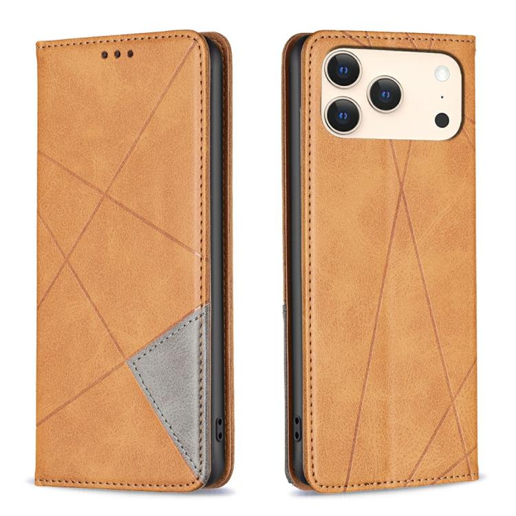 Rhombus Texture Magnetic Leather Phone Case, For iPhone 17 Pro Max, For iPhone 17 Pro, For iPhone 17, For iPhone 17 Air