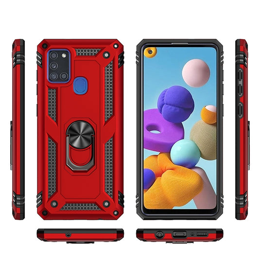 Galaxy A21s A51 A71 5G case front view dual-layer TPU PC shock absorption design