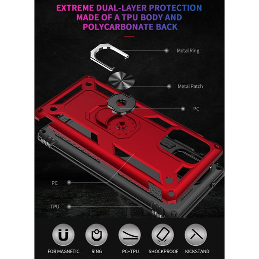 360 degree rotating stand holder on Samsung Galaxy protective case detail view
