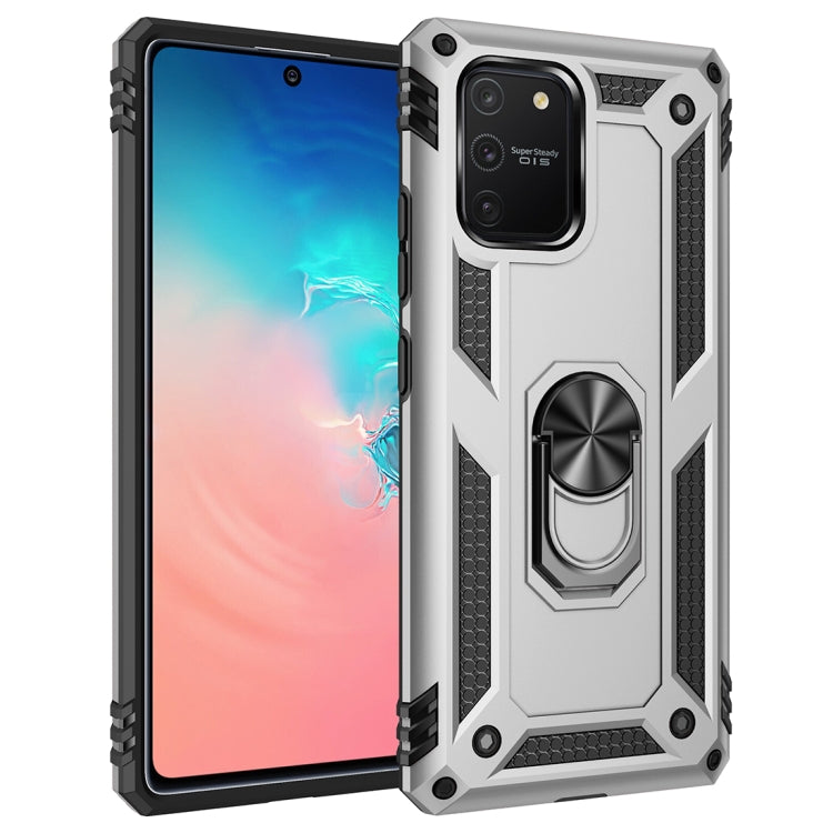 Shockproof TPU + PC Protective Case with 360 Degree Rotating Holder, For Samsung Galaxy S10 Lite / M80s / A91