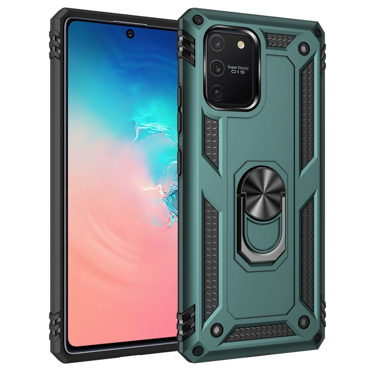 Shockproof TPU + PC Protective Case with 360 Degree Rotating Holder, For Samsung Galaxy S10 Lite / M80s / A91