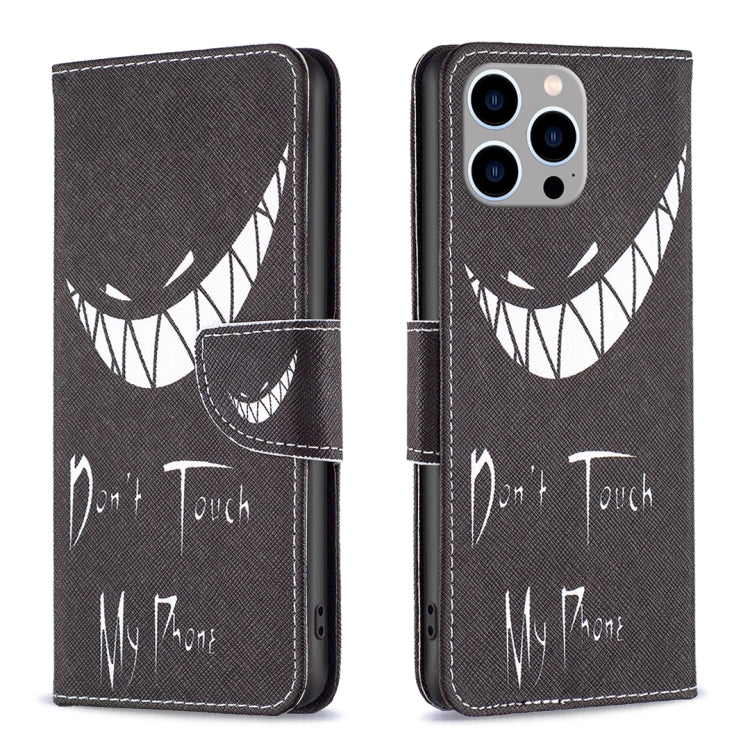 Colored Drawing Pattern Leather Phone Case, For iPhone 16 Plus, For iPhone 16